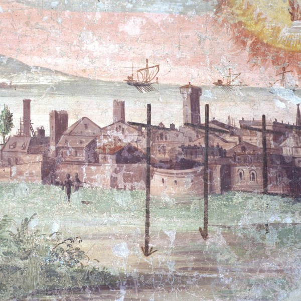 scena della crocefissione a nagasaki